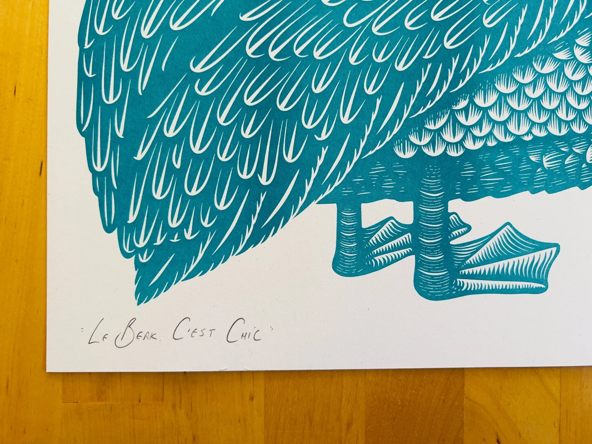 Le Beak, C’est Chic – Risograph Print - Image 3