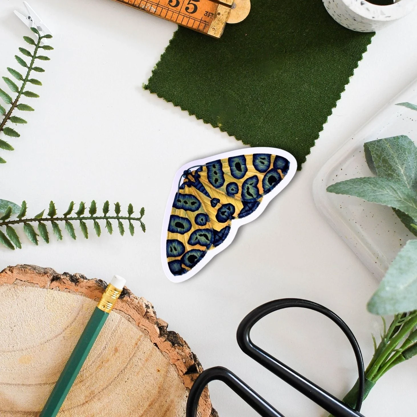 Leopard Moth Amazon Wildlife Vinyl Sticker [Beneath the Canopy RHS Collab]