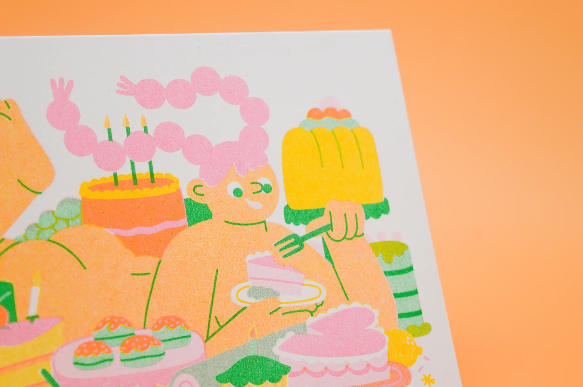 Let Me Eat Cake A6 Greetings Card - Image 2