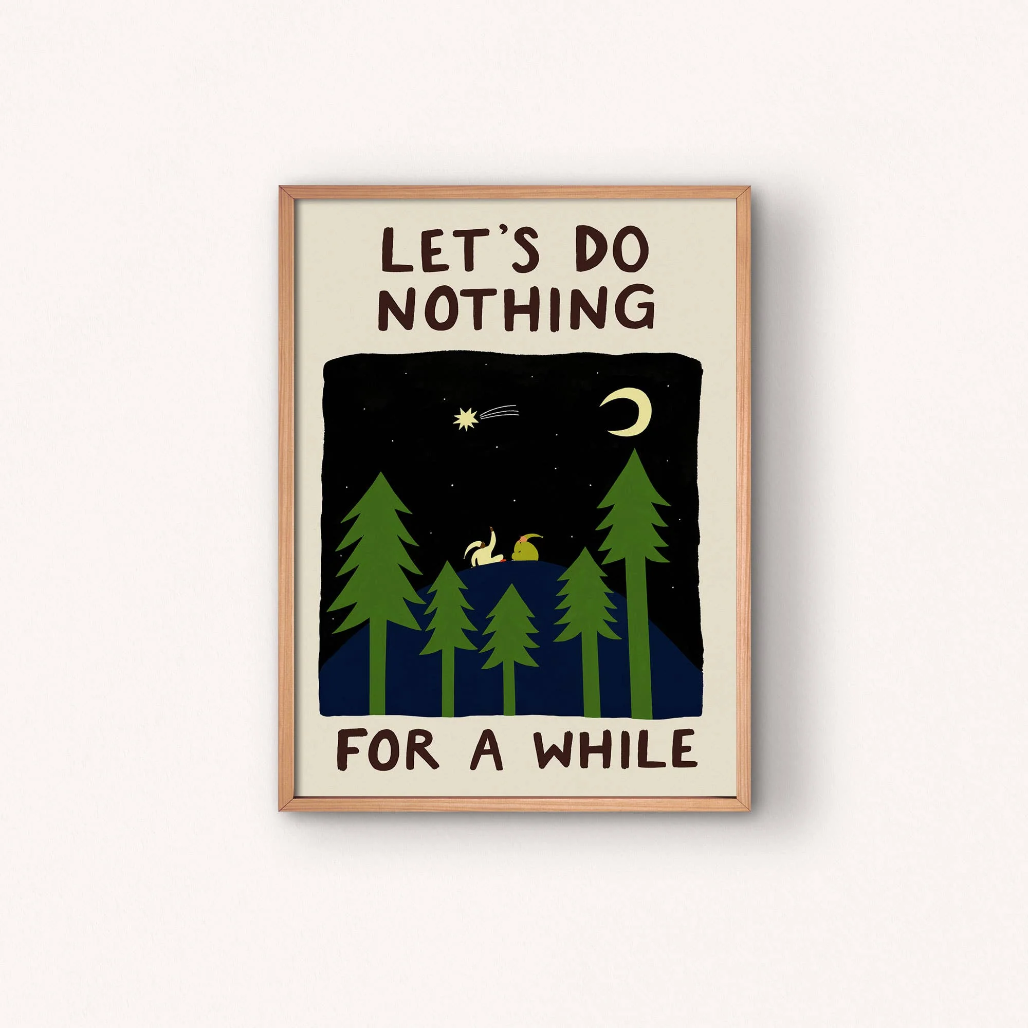 Let's Do Nothing For A While Art Print | Folky | Stargazing - Image 2