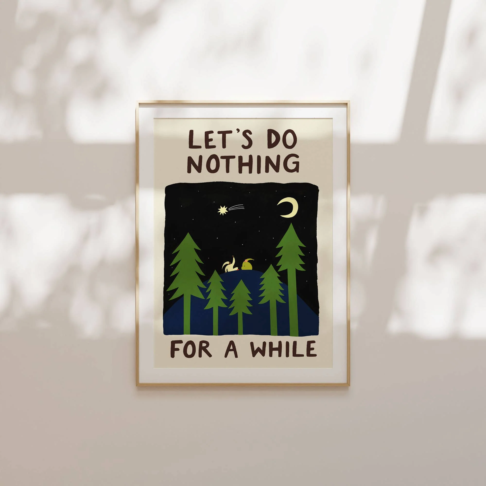 Let's Do Nothing For A While Art Print | Folky | Stargazing - Image 3