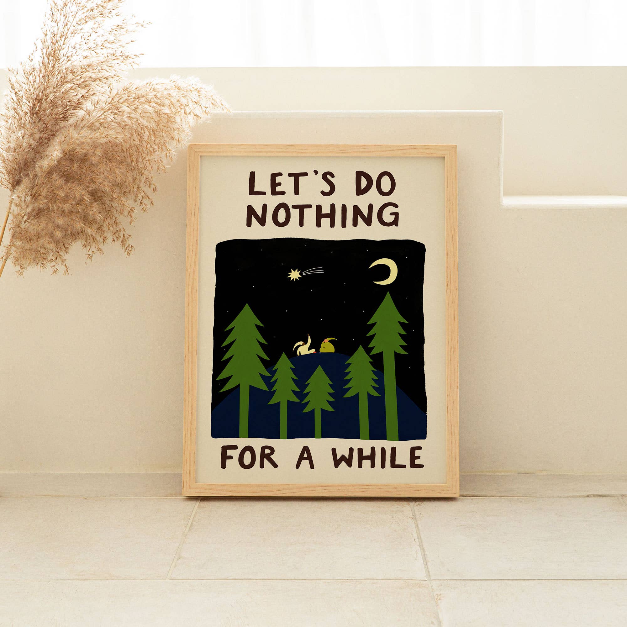 Let's Do Nothing For A While Art Print | Folky | Stargazing - Image 4
