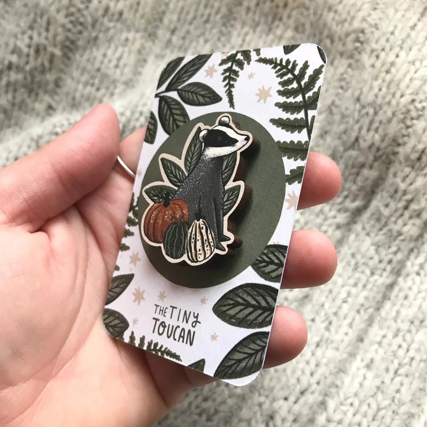 Little Badger Wooden Pin - Image 3