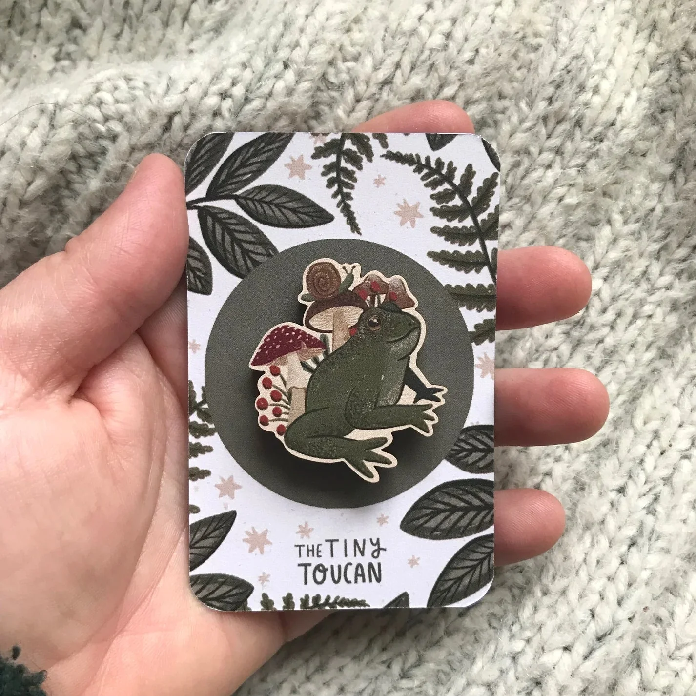 Little Frog Wooden Pin