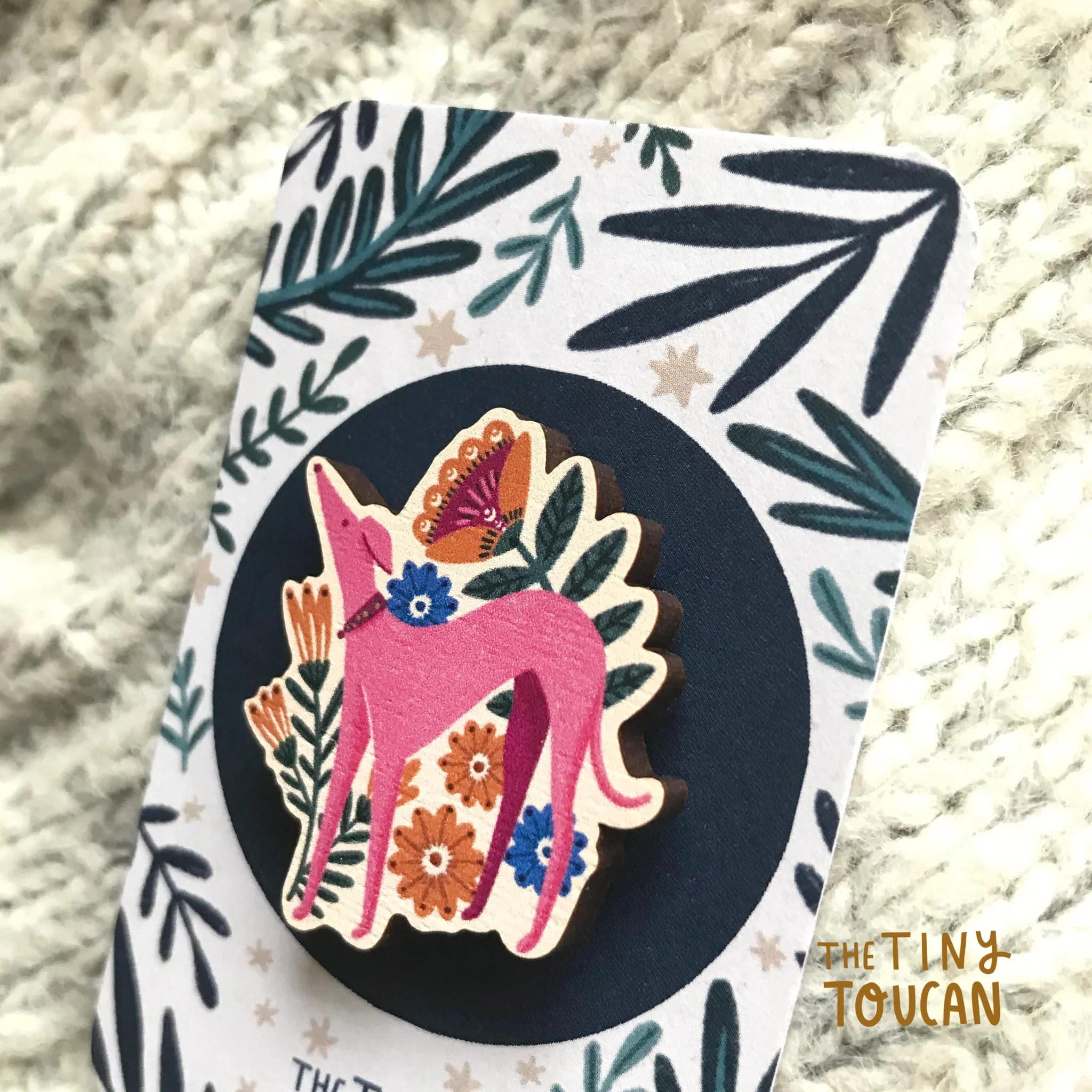 Long Dog Wooden Pin - Image 2