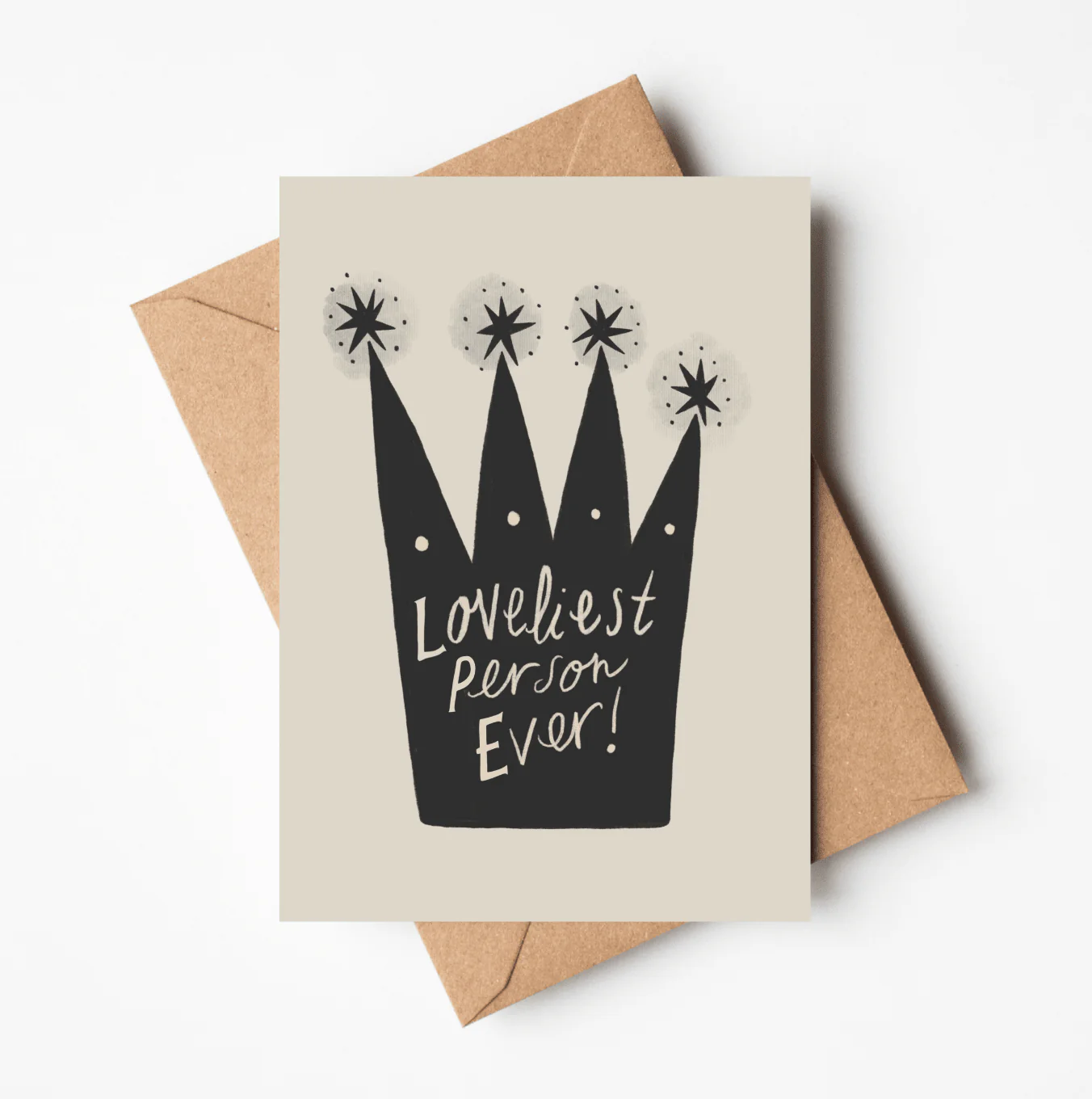 'Loveliest Person Ever!' Thank You Greetings Card