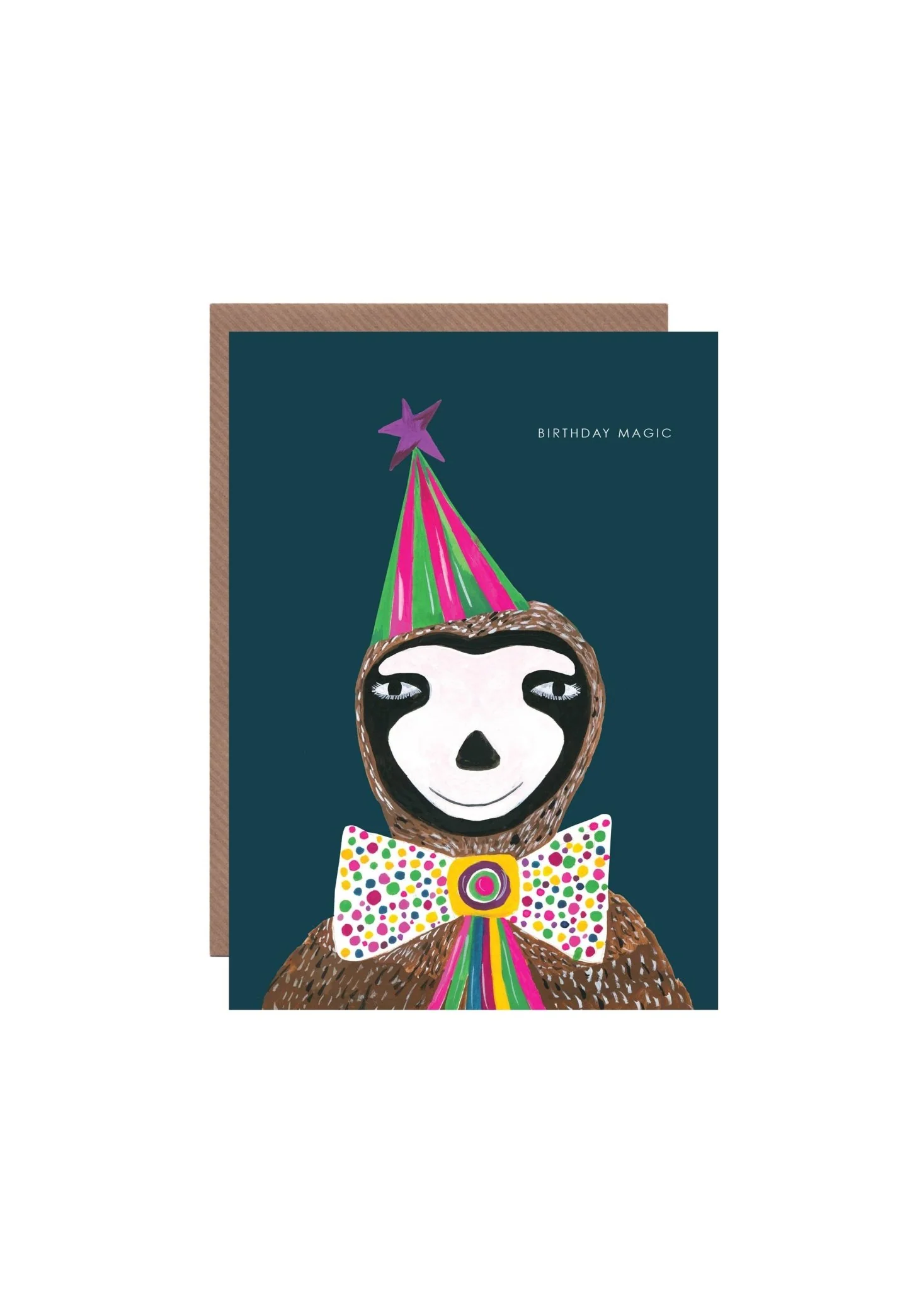 'Magic Sloth' Birthday Greetings Card - Image 2