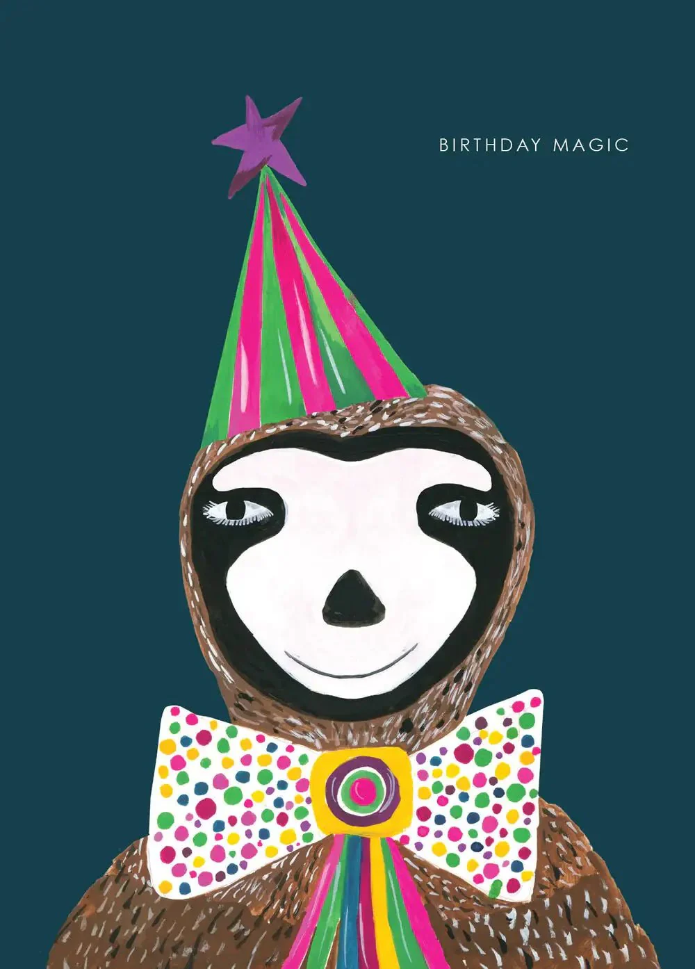 'Magic Sloth' Birthday Greetings Card - Image 3