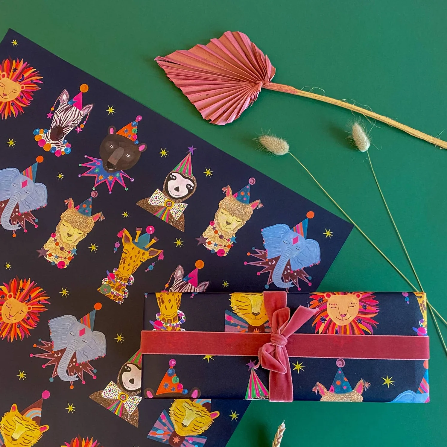 Magical Animal Heads Luxury Gift Wrap