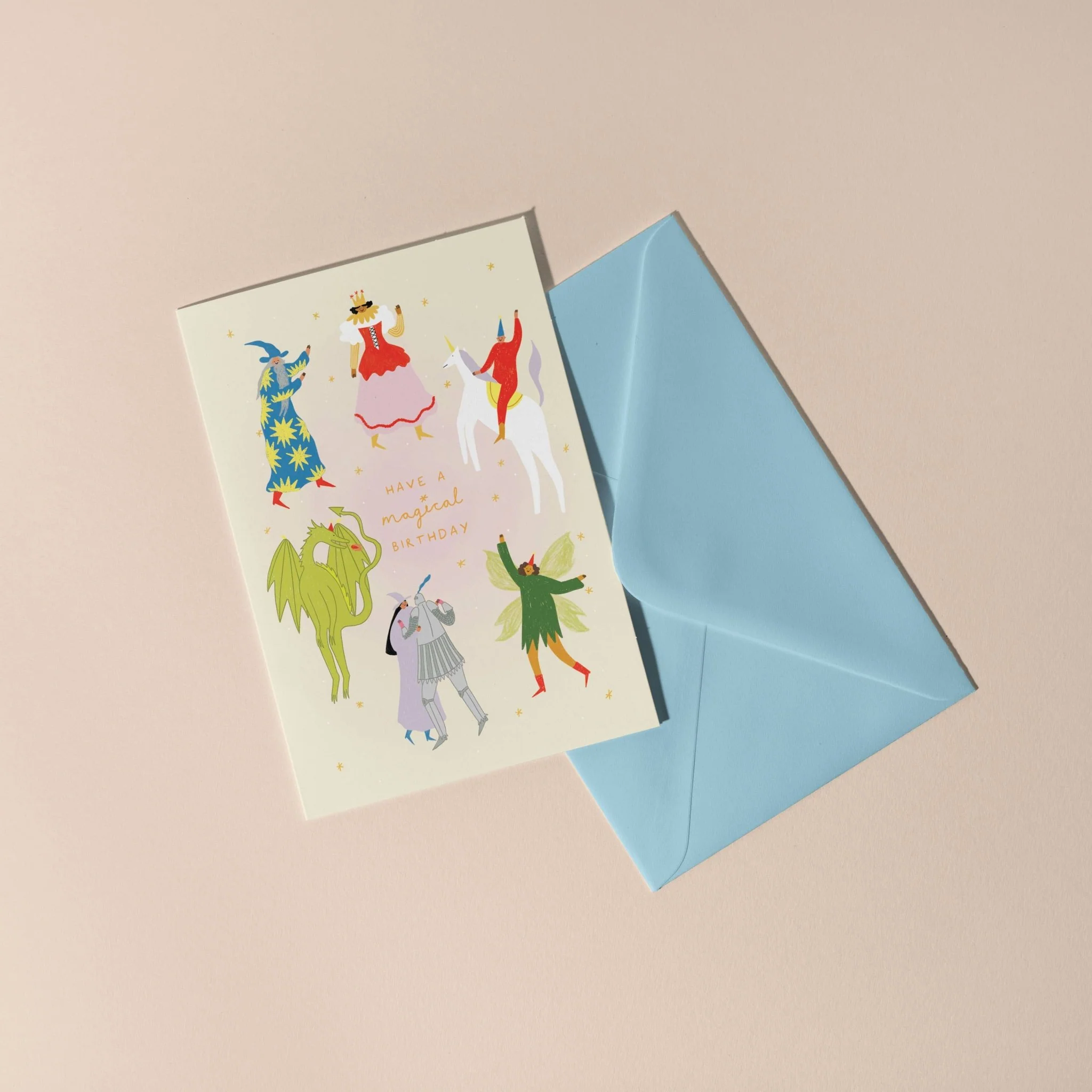 Magical Birthday Card | Fantasy Themed | Folky Kids Greetings Card