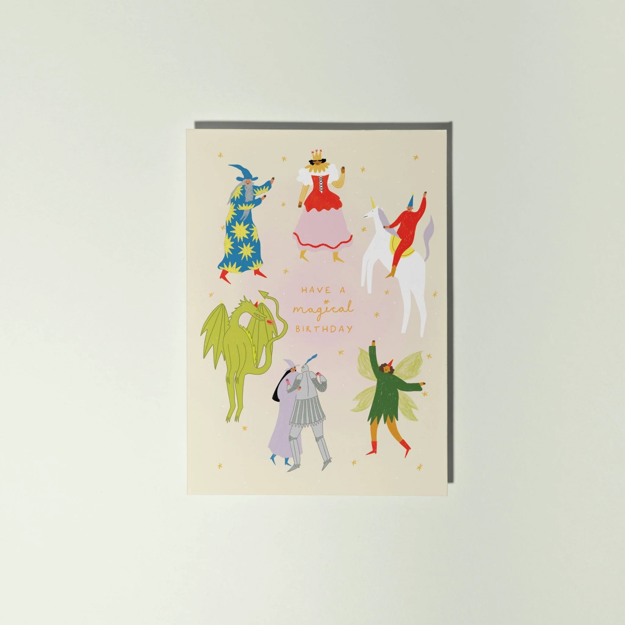 Magical Birthday Card | Fantasy Themed | Folky Kids Greetings Card - Image 3