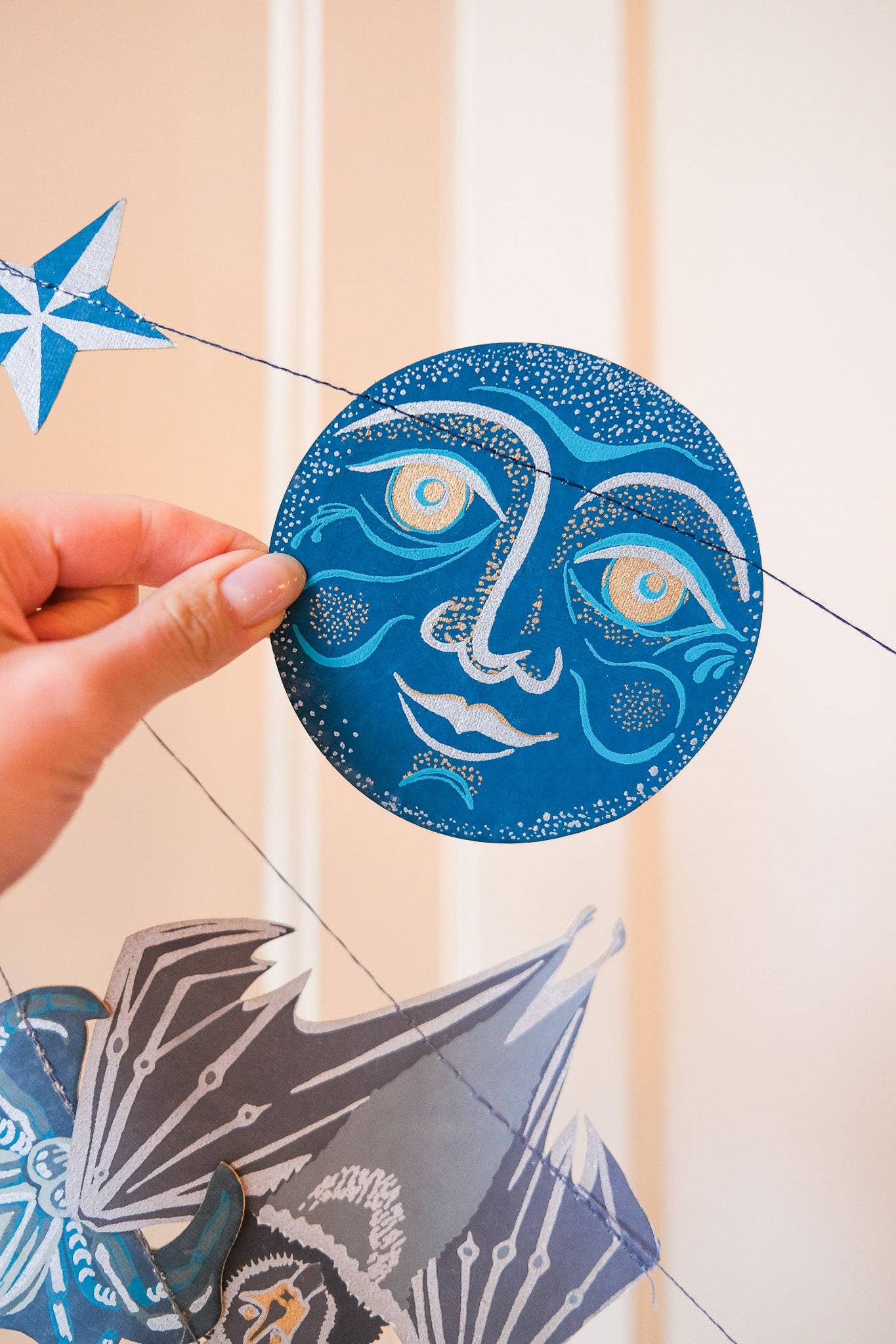 Man on the Moon Sewn Garland - Image 6