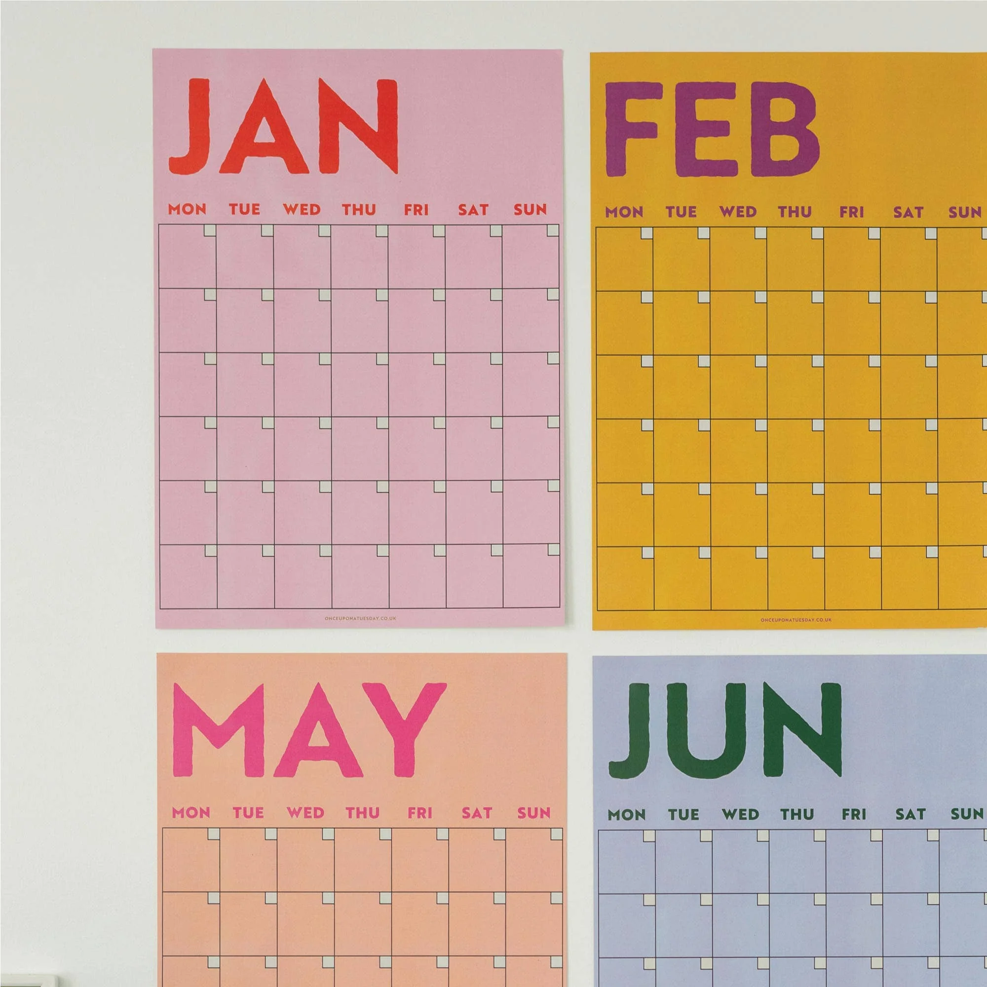 Monthly Undated A3 Wall Planner | 12 Pages | Colourburst - Image 3