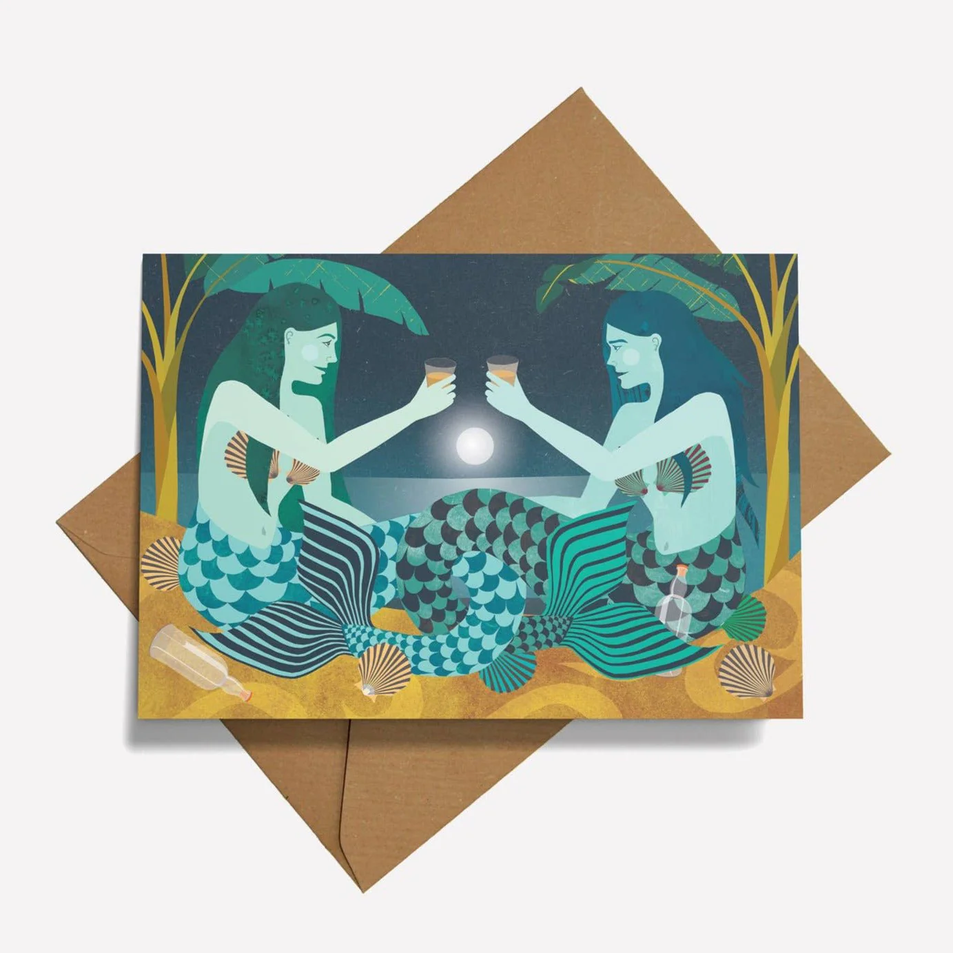 Moonshine Greetings Card