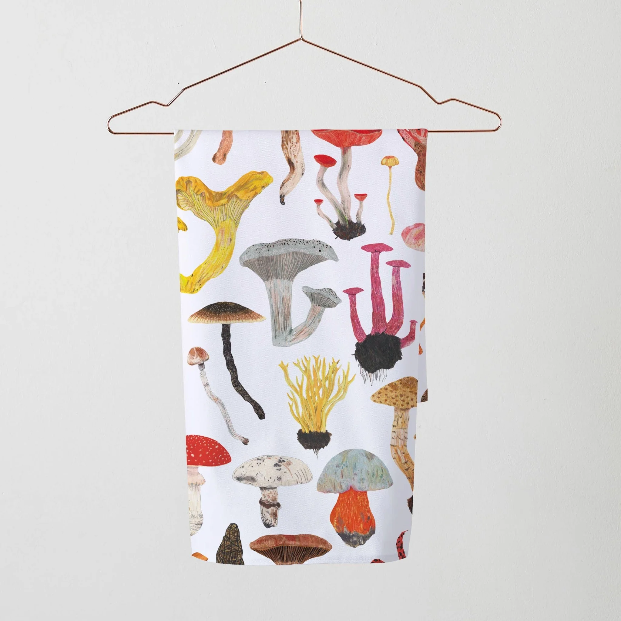 Mushrooms and Toadstool Tea Towel - Image 2