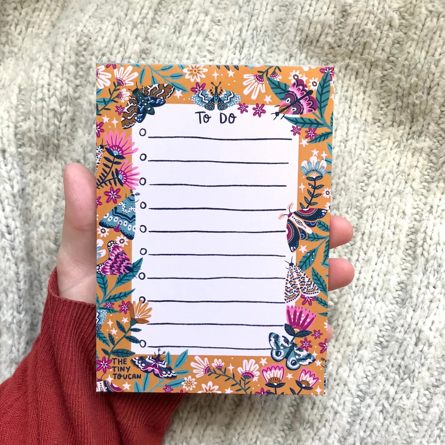 Mustard Moths To Do List Note Pad