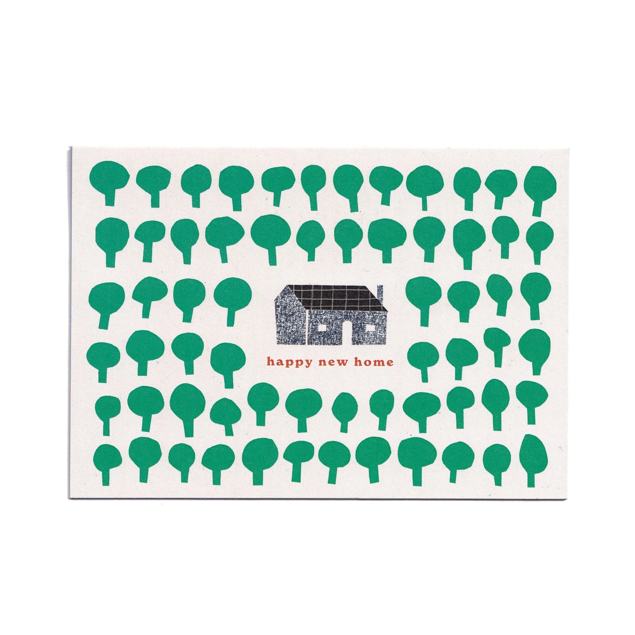 New Home Woods Greetings Card