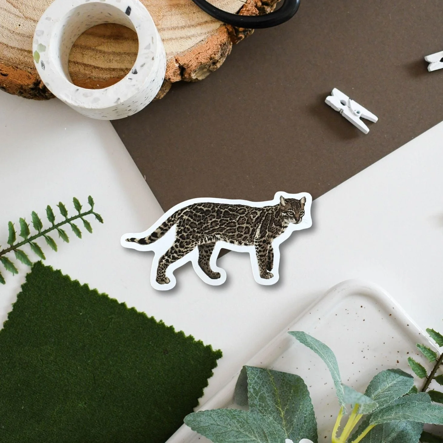 Ocelot Amazon Wildlife Vinyl Sticker [Beneath the Canopy RHS Collab]
