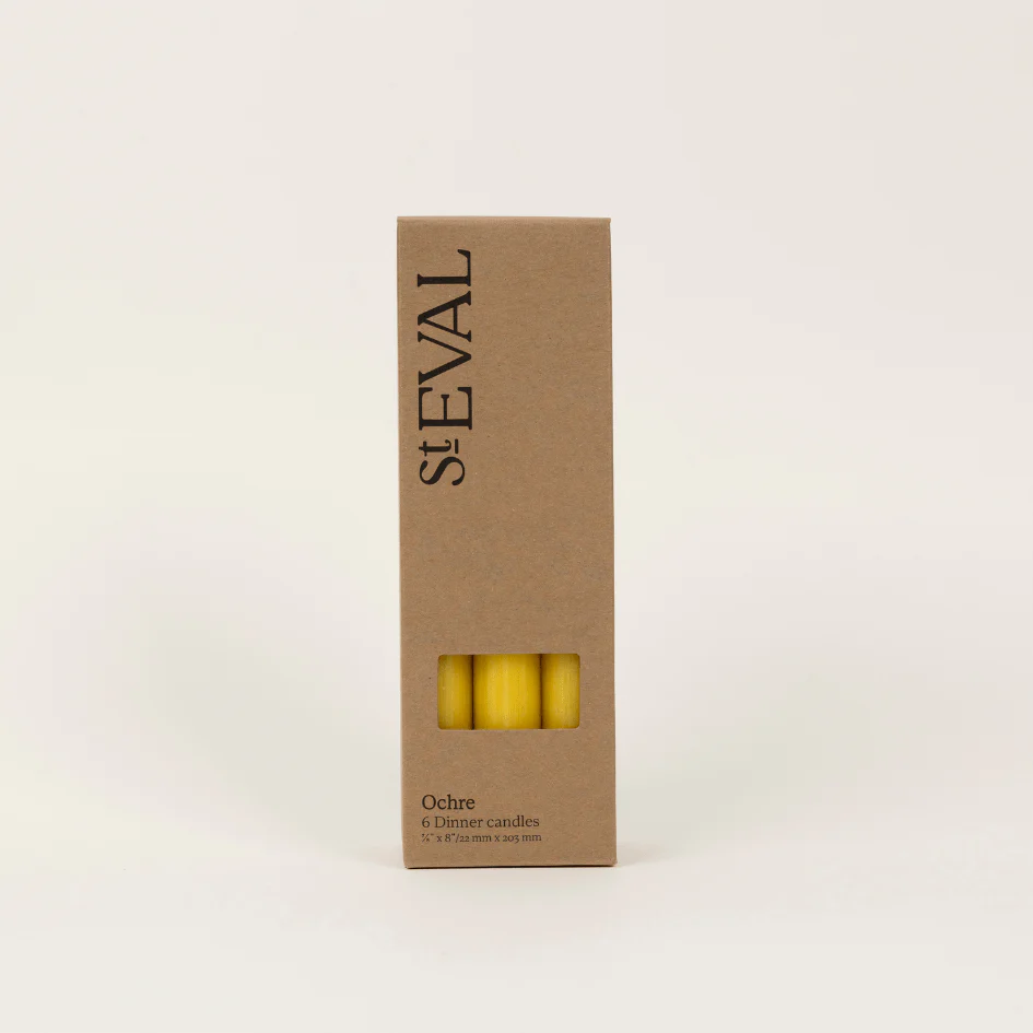 Yellow Ochre - St Eval Church Dinner Candle - Image 4