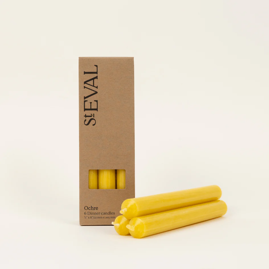 Yellow Ochre - St Eval Church Dinner Candle - Image 5