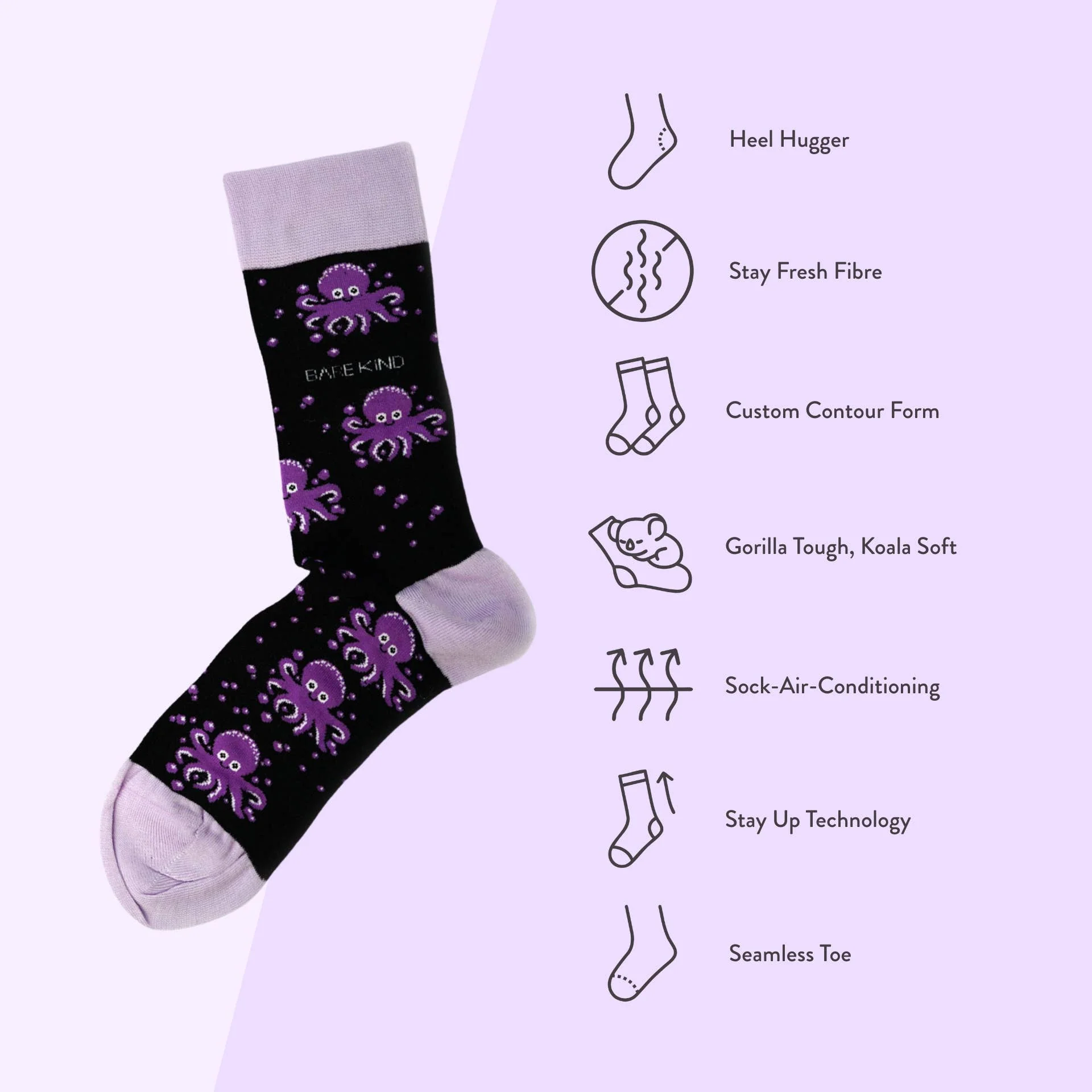 Octopus Bamboo Socks - Image 5