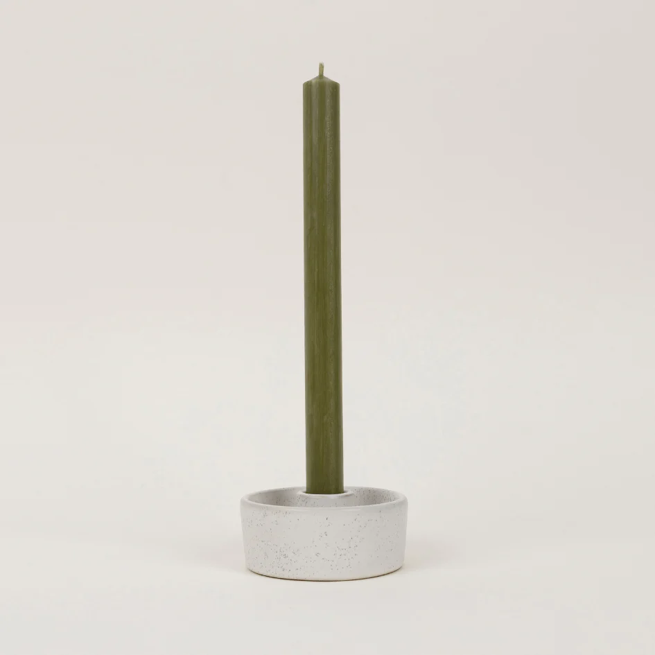 Olive Green - St Eval Church Dinner Candle - Image 3