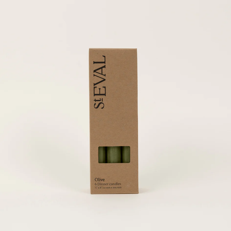 Olive Green - St Eval Church Dinner Candle - Image 4