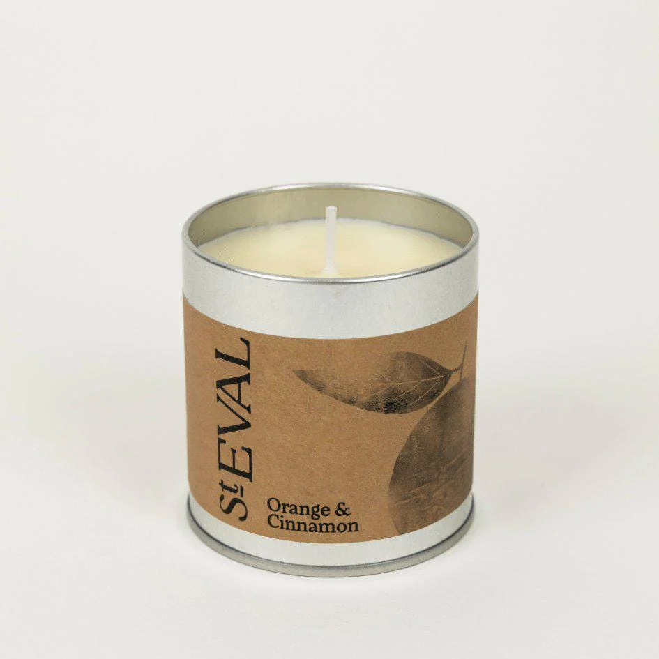 Orange & Cinnamon Scented Tin Candle - Image 3