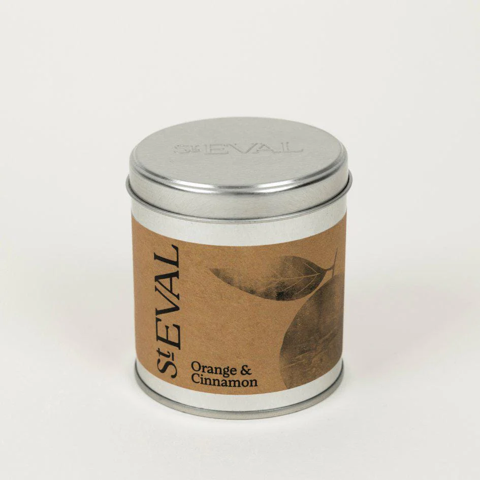 Orange & Cinnamon Scented Tin Candle - Image 4