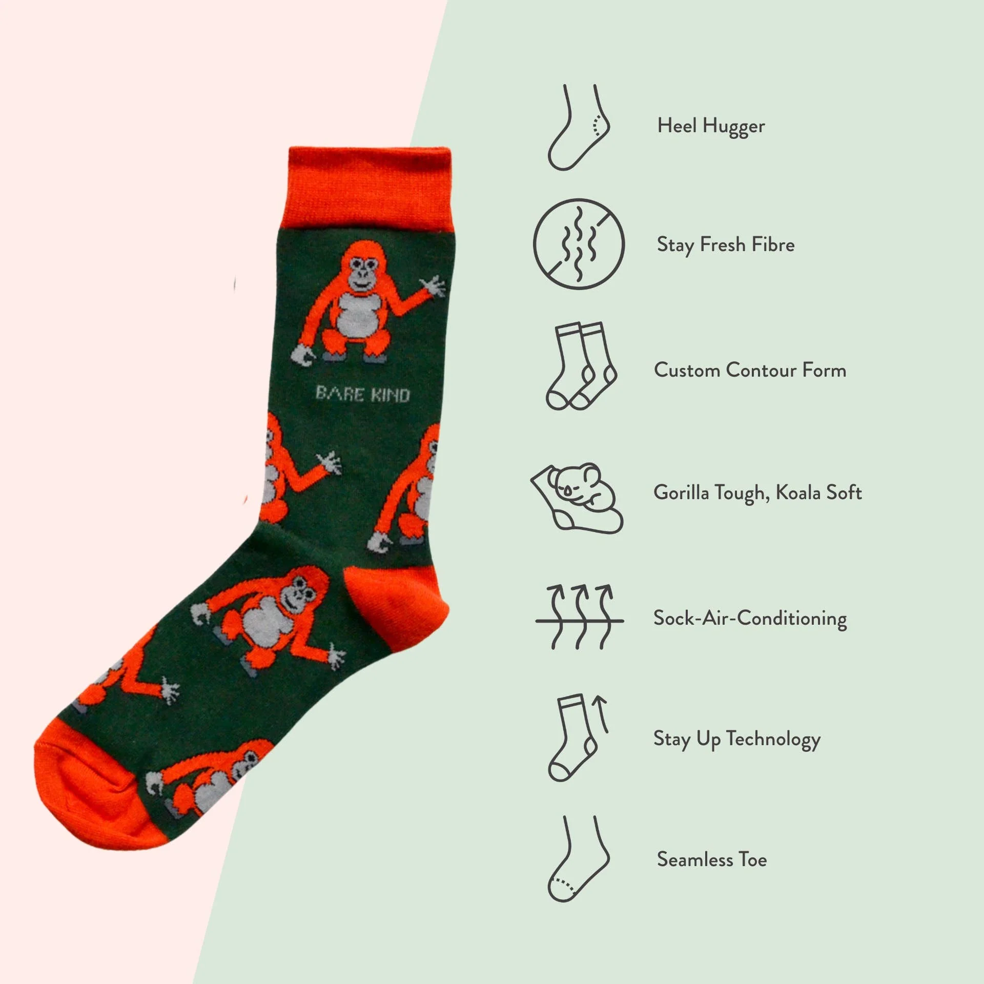 Orangutan Bamboo Socks - Image 7