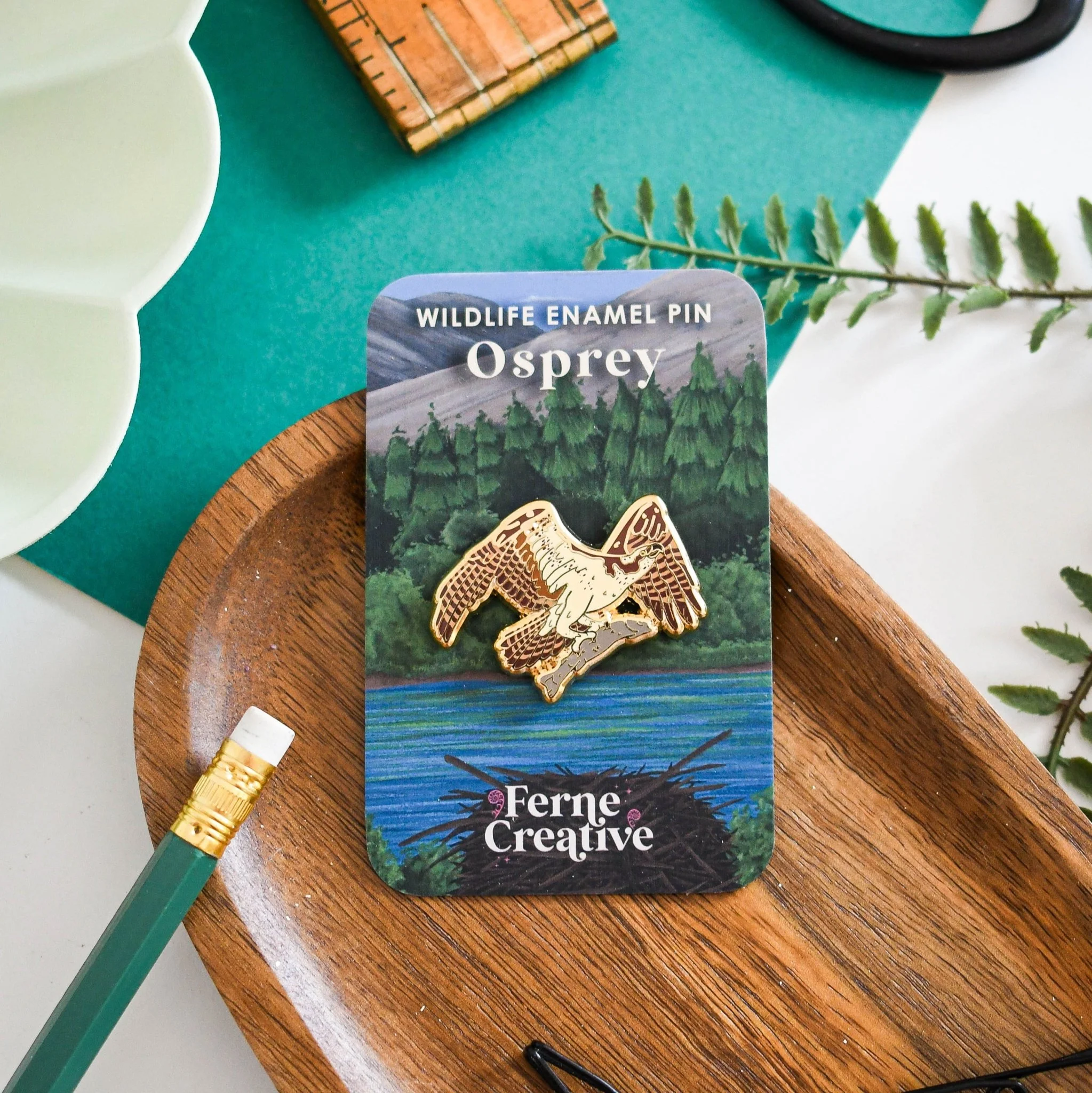 Osprey Enamel Pin – Designed by Ferne Creative