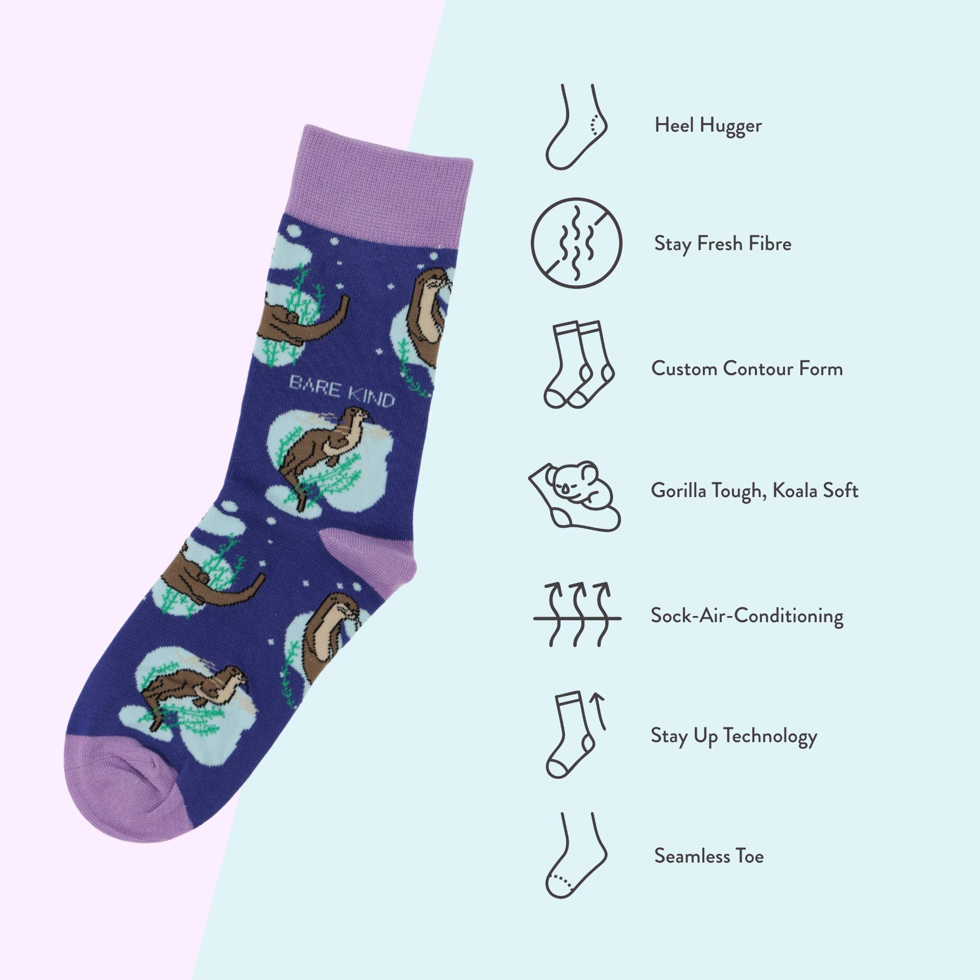 Otter Bamboo Socks - Image 7