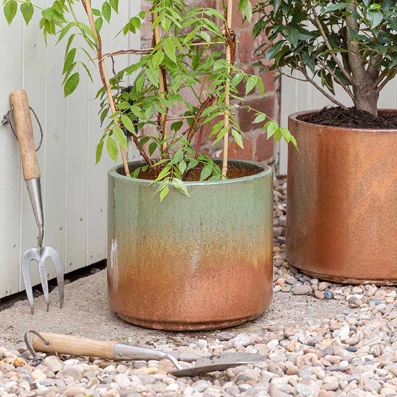 Outdoor Hazelton Forest Copper Planter