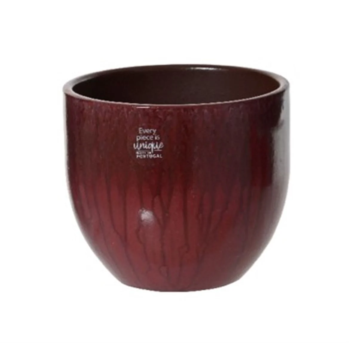 Palazo Ceramic Pot – Burgundy