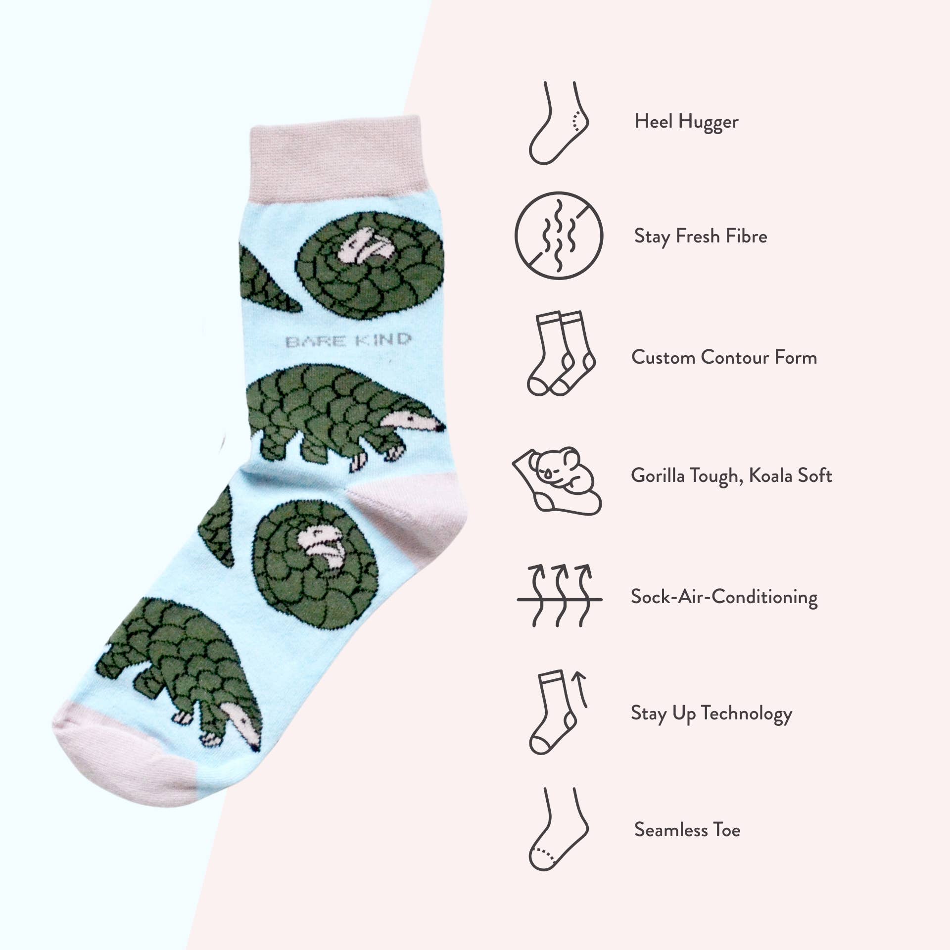 Pangolin Bamboo Socks - Image 7