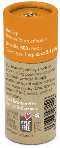 Parsley Herb Garden Seedball Tubes - Image 3