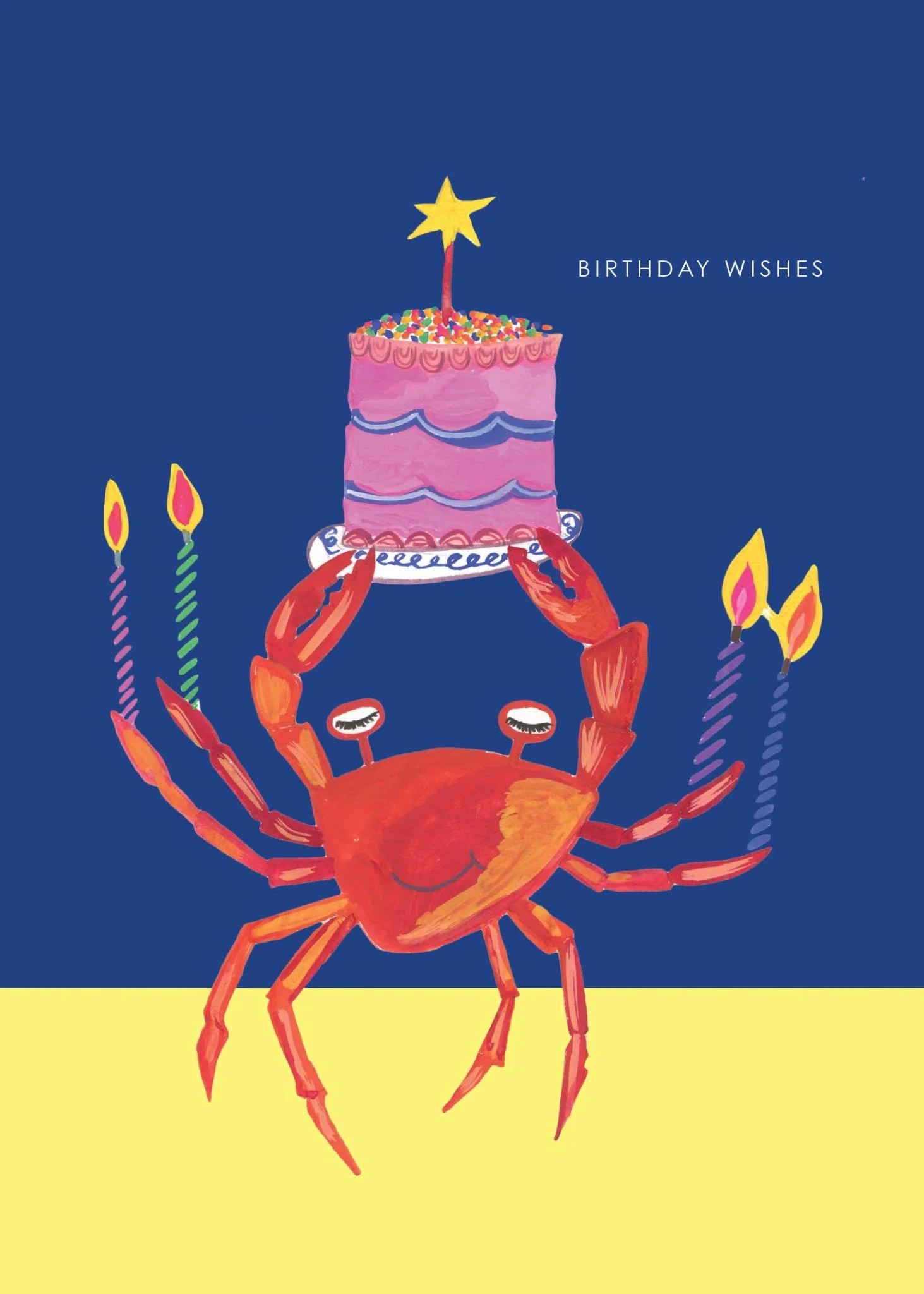 'Party Crab and Cupcake' Birthday Greetings Card - Image 2