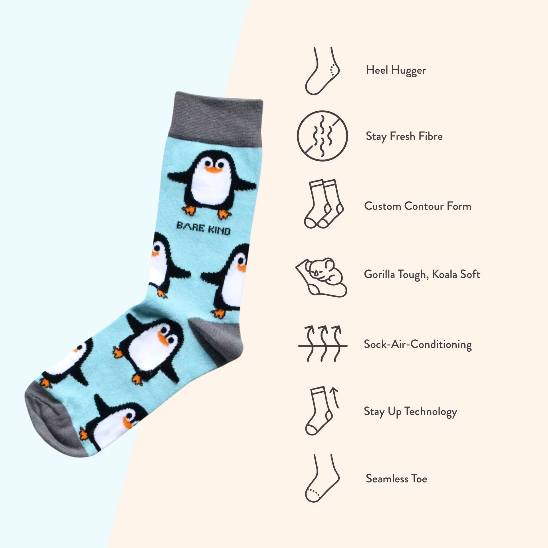 Penguin Bamboo Socks - Image 7