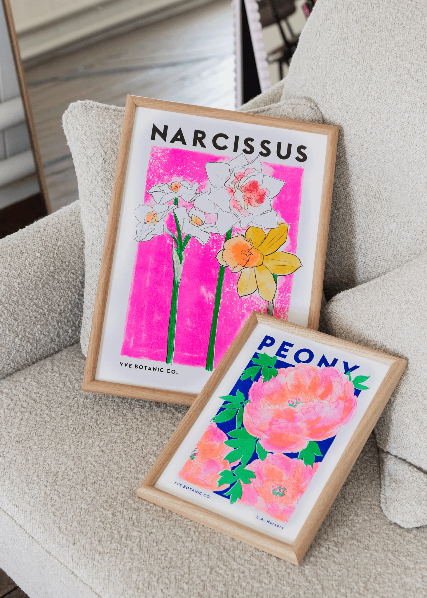 Peony Flower Risograph Print - Image 6