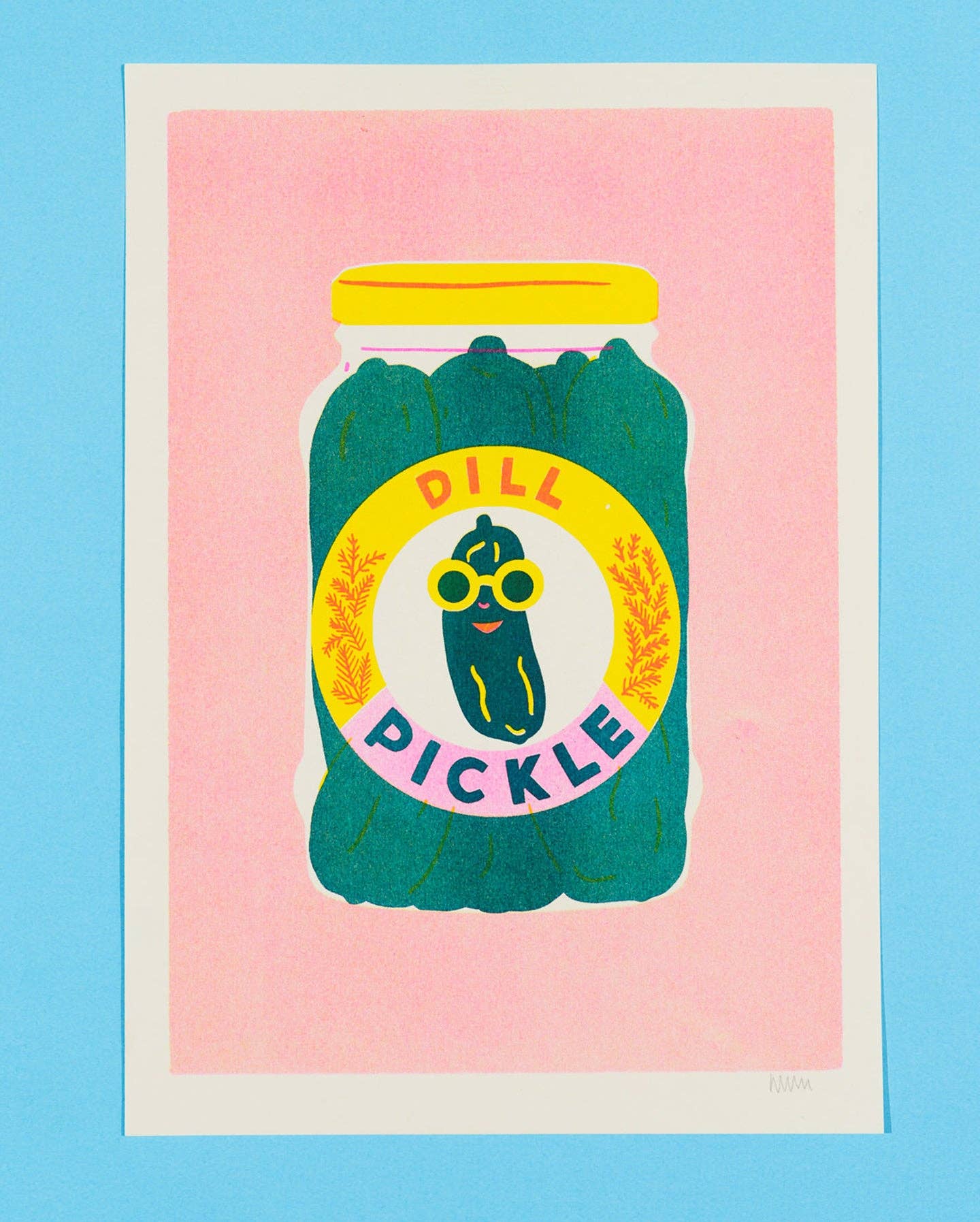 Pickle Risograph A4 Print