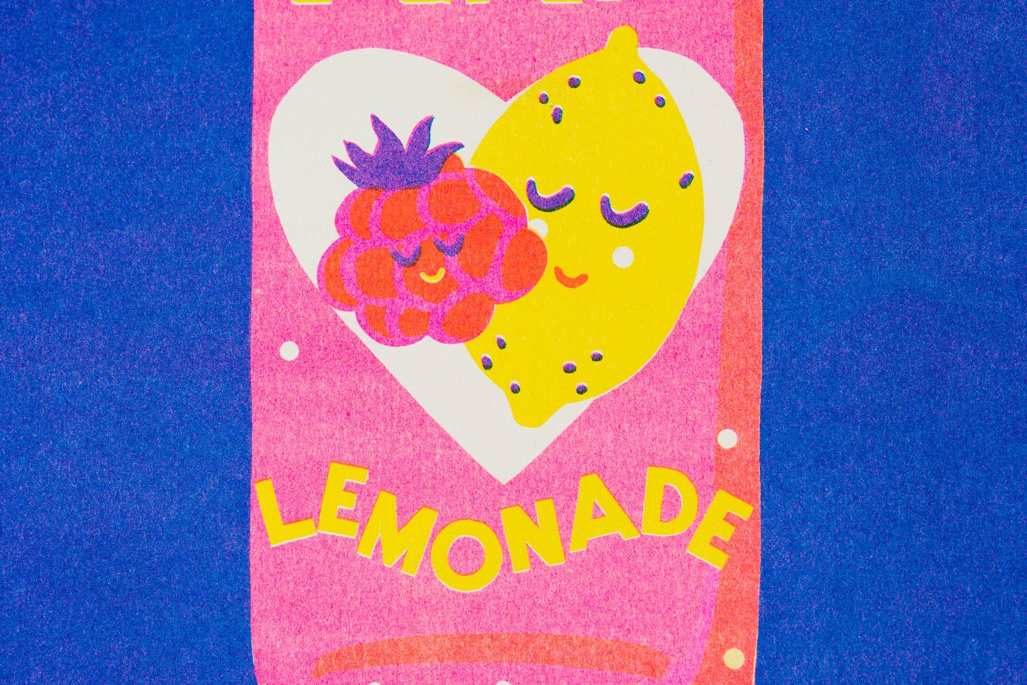 Pink Lemonade Risograph A4 Print - Image 2