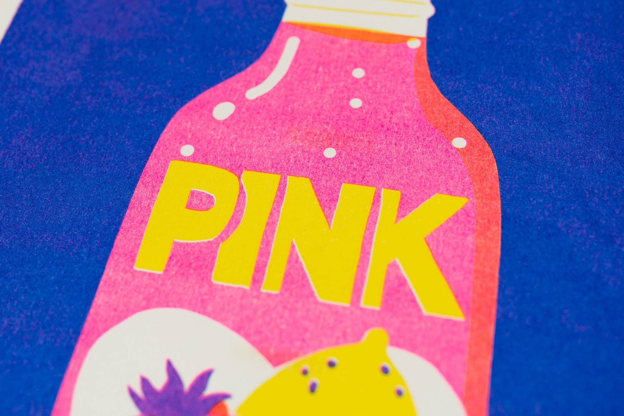 Pink Lemonade Risograph A4 Print - Image 3