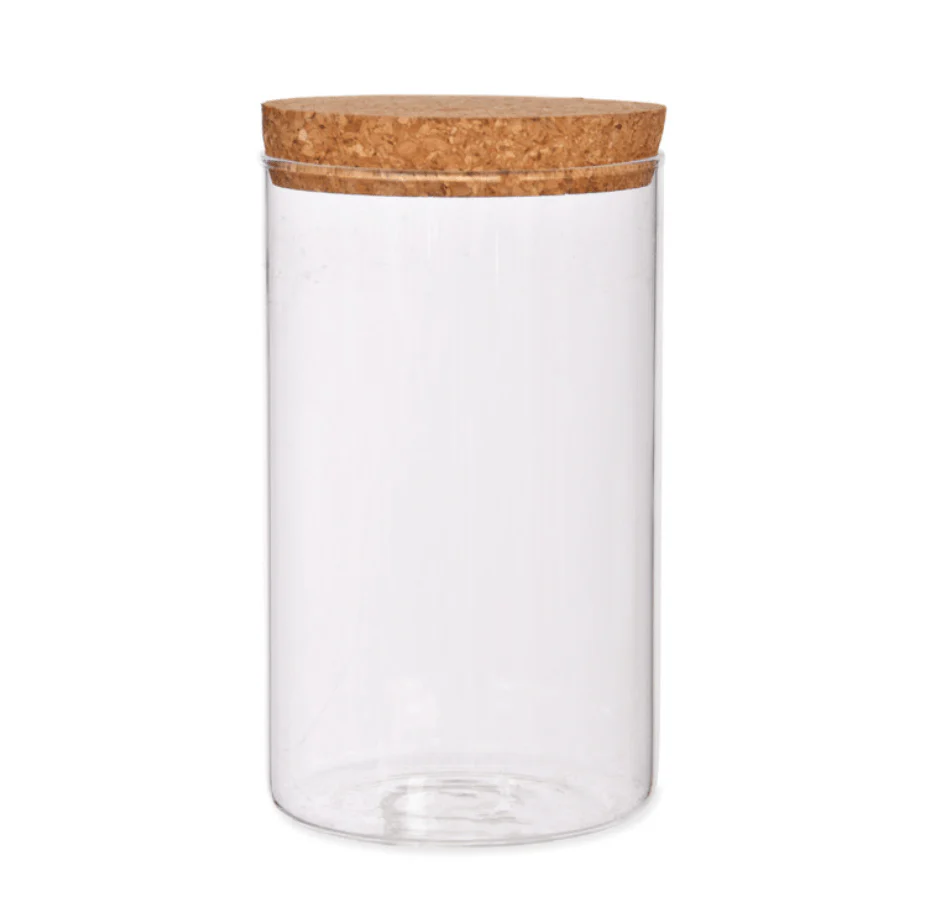 Provdender Glass Jar / Vessel with Cork Lid [Terrarium Supplies]