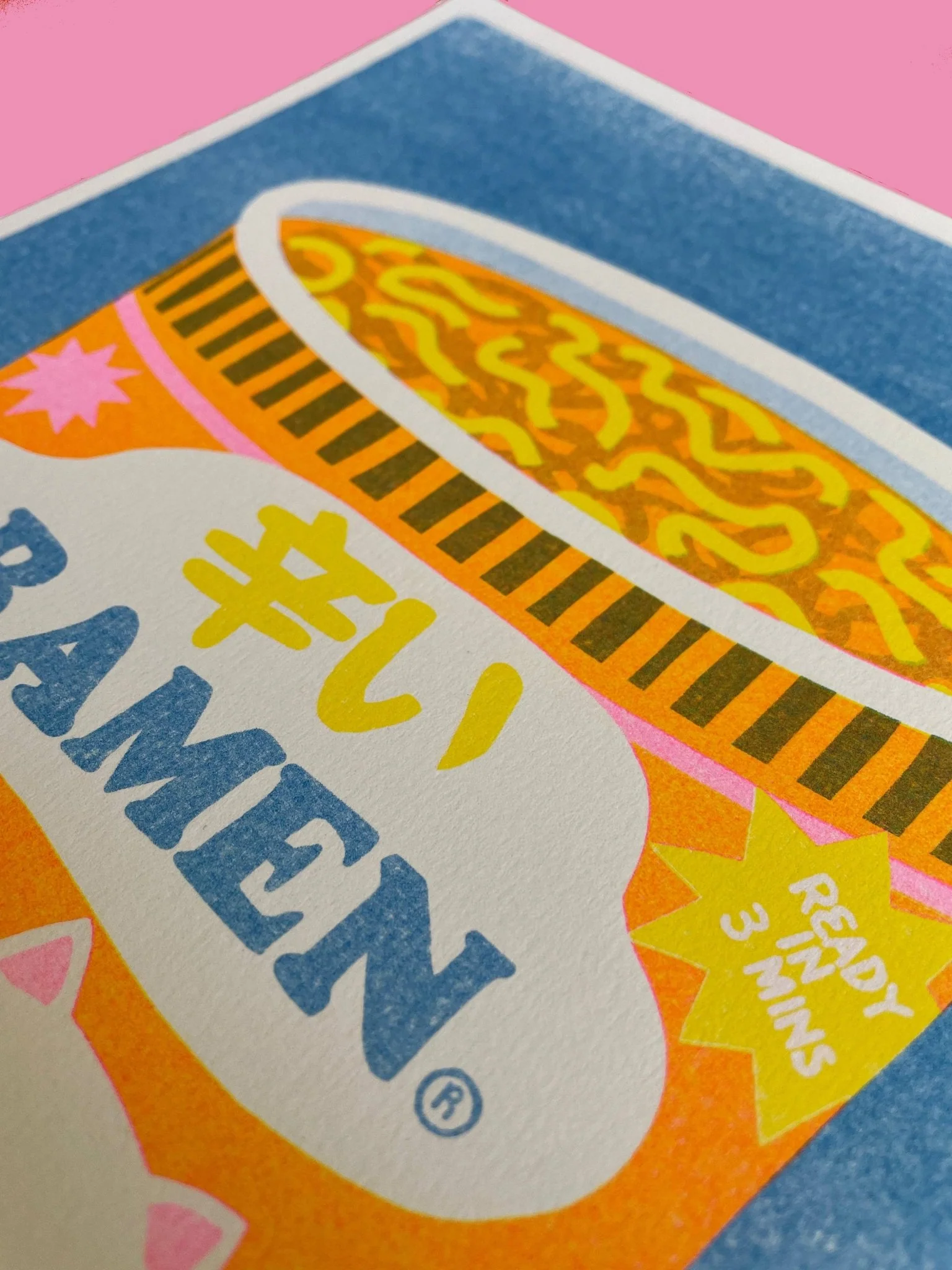 Ramen Risograph A4 Print - Image 3