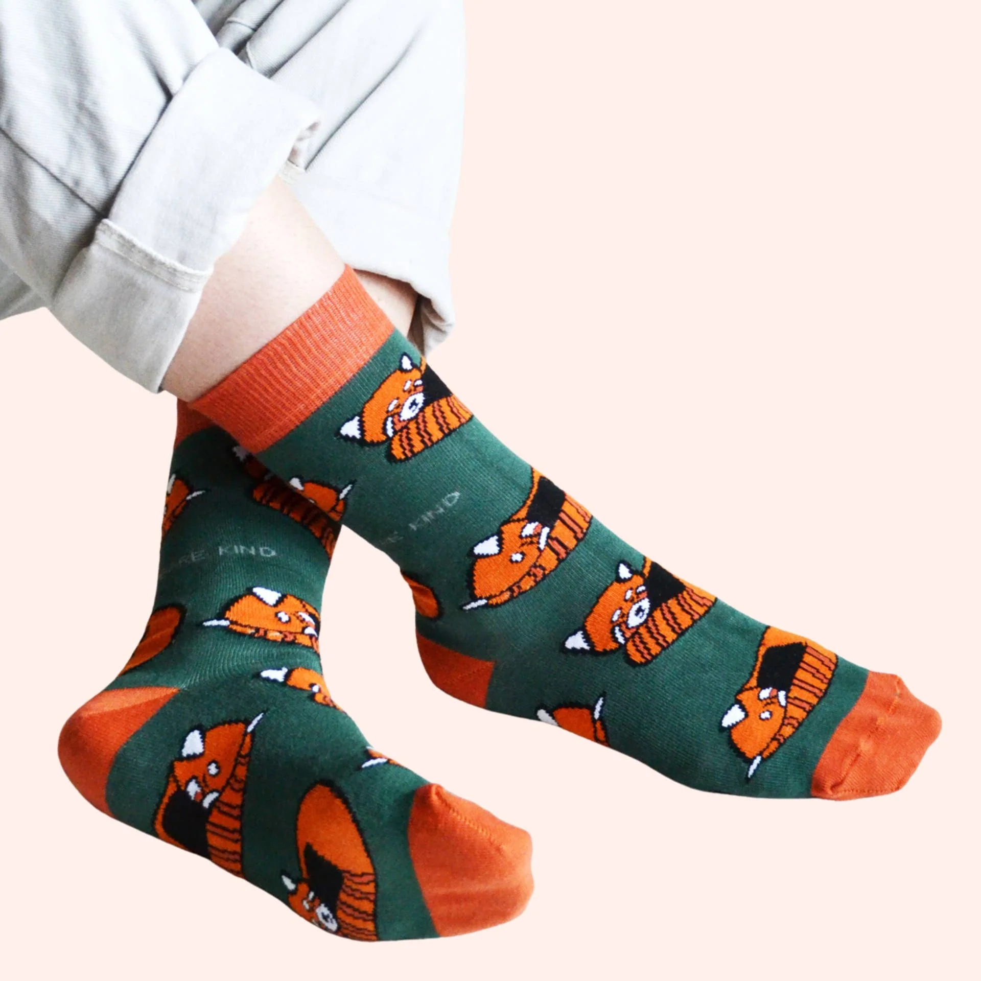 Red Panda Bamboo Socks - Image 6