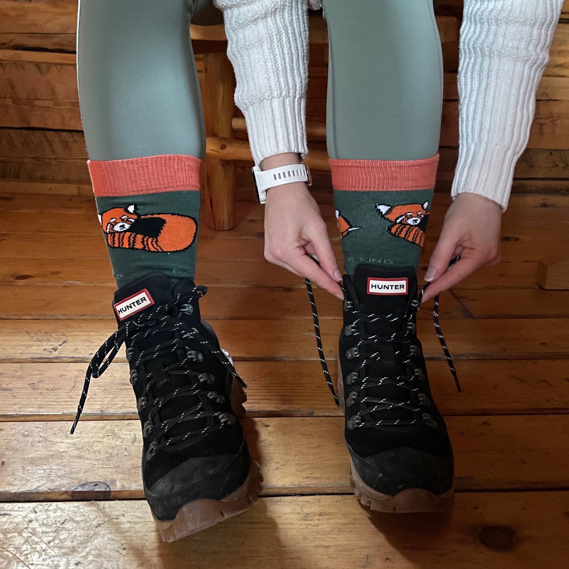 Red Panda Bamboo Socks - Image 8