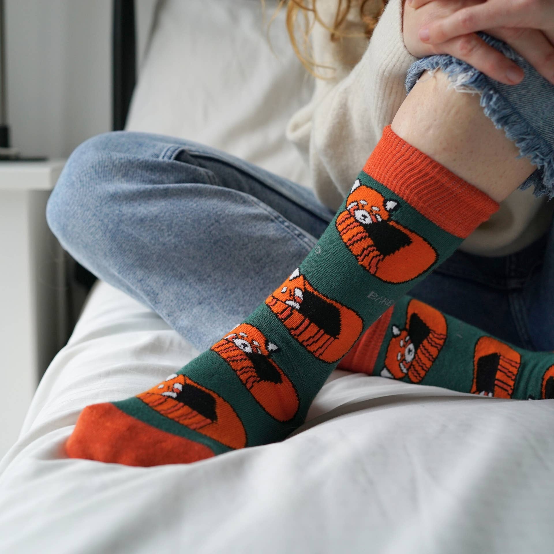 Red Panda Bamboo Socks - Image 9