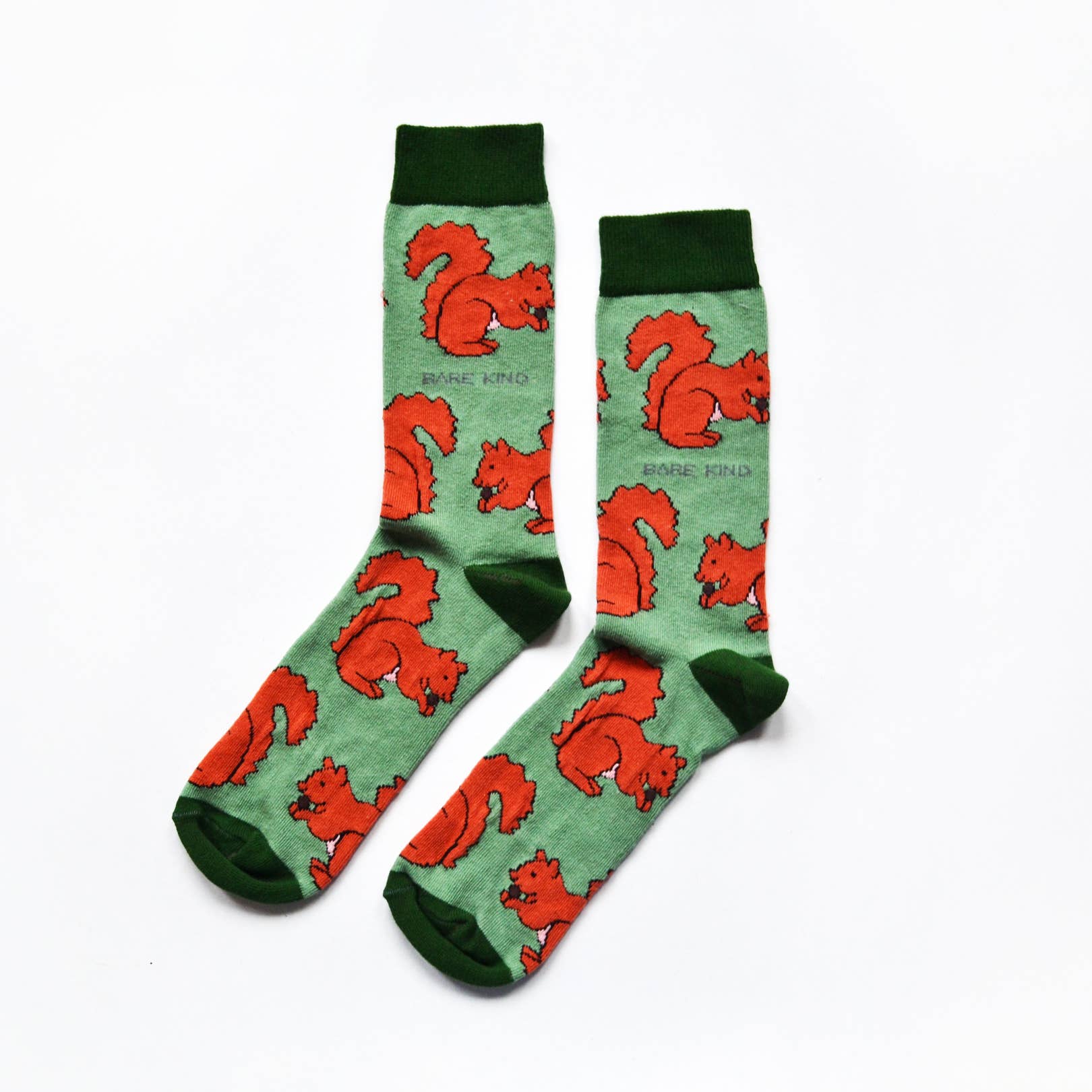 Red Squirrel Bamboo Socks