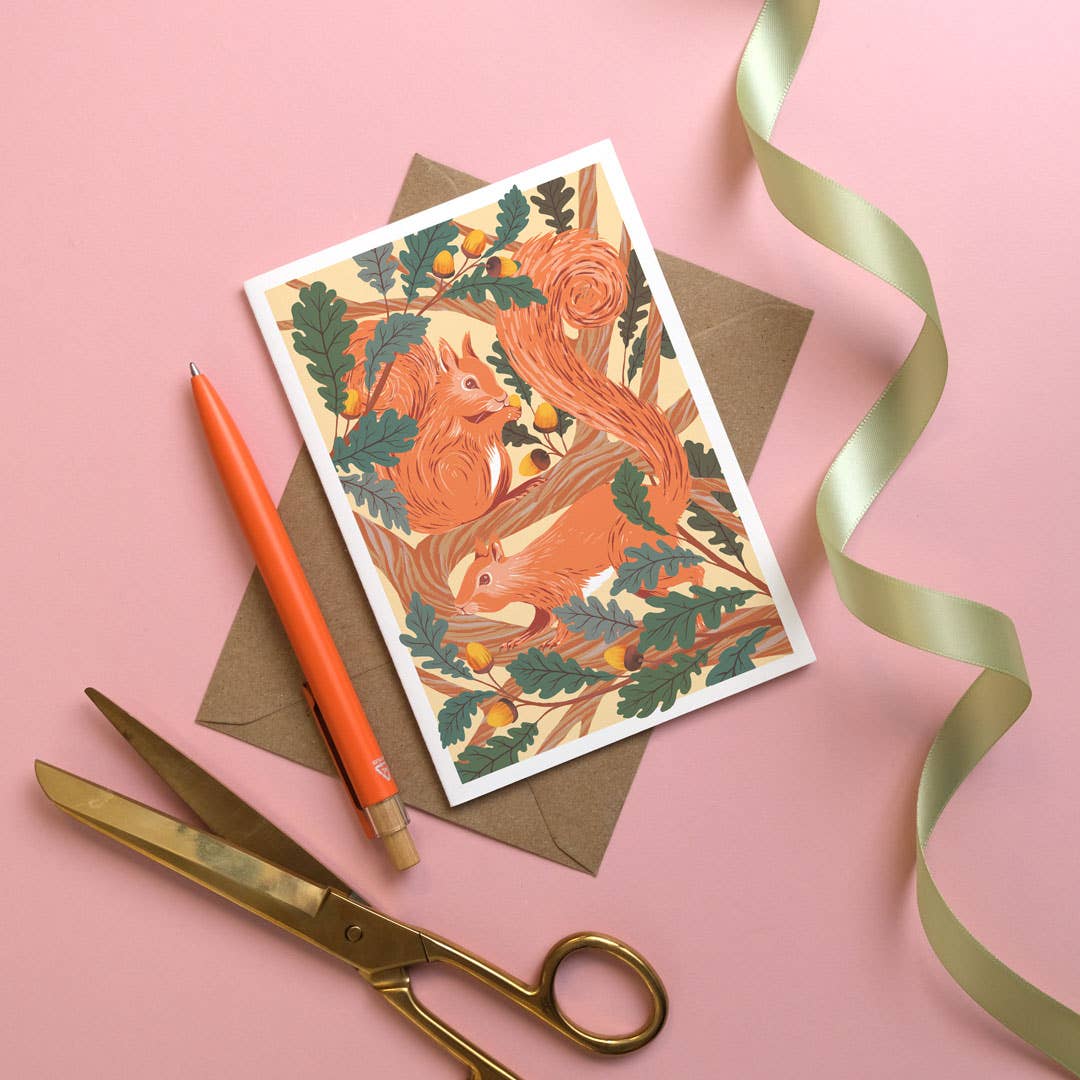 Red Squirrels | Everyday greetings card | Wildlife, nature - Image 2