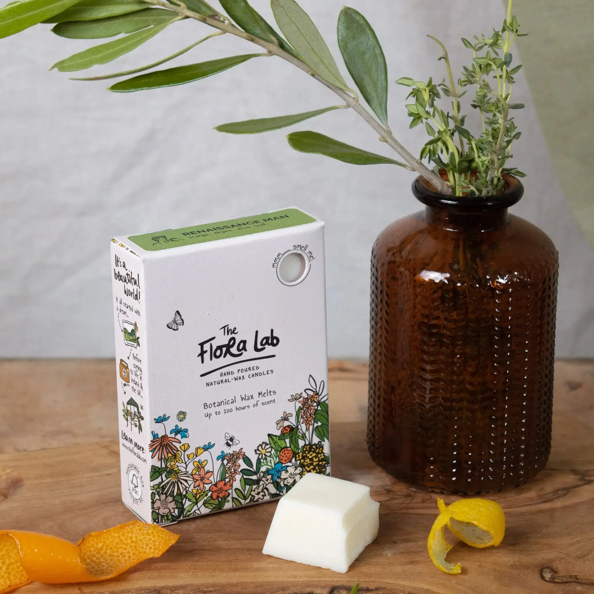 Renaissance Man Wax Melt Bar | Orange. Thyme. Olive Leaf - Image 7